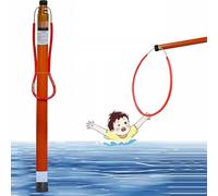 LXZSMH Palo di Salvataggio ad Alta visibilità for spiagge, Dispositivo di Salvataggio di Emergenza for Ambienti Acquatici, palo di Salvataggio Multiuso for Laghi(550cm(216in/18ft))