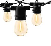 LY Sweden Luminaria Premium da esterno - Illuminazione per esterni da 15-100 metri con lampadine LED E27 sostituibili (20m con 20 lampade)