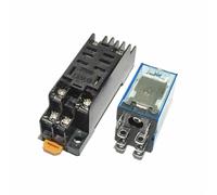 LY2NJ HH62P HHC68A-2Z DPDT Bobina in miniatura Interruttore relè intermedio elettromagnetico generale con base presa AC 220 V DC 12 V 24 V 1 pz(AC 24V)