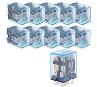 LY2NJ HH62P HHC68A-2Z Elettronico Micro Mini Relè Elettromagnetico 10A 8PIN Bobina DPDT AC/DC12v 24v 36v 48v 110v 220v 380v 10 Pz(AC,110V)
