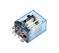 LY2NJ HH62P Relay LED 10A 8 Pins Coil DPDT DC12V 24V AC110V 220V 1Pcs(DC 24V)