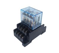 LY4NJ Relè di potenza for uso generale 10A 14 Pin 35mm Guida DIN AC12V 110V 220V 380V DC24V Bobina 4PDT 4NO 4NC Con Base presa 1 Pz(DC12V)