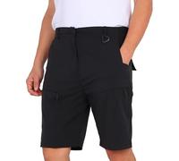 LY4U Pantaloncini da Trekking Cargo da Uomo, Pantaloncini da Esterno ad Asciugatura Rapida per Il Golf Camminata Arrampicata Pesca con Tasche con Zip