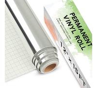 Lya Vinyl Adesivo Cromo Argento, 30,5 x 457,2 cm, per Cricut, Silhouette Cameo - Pellicola Metallizzata per Regali Fai Da Te, Tazza, Finestra, Ceramica, Plastica