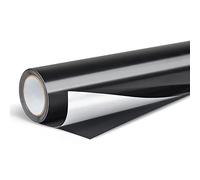 Lya Vinyl Pellicola adesiva nero lucido, Vinile Adesivo 30,5 x 500 cm, per cricut, alta qualità, colore bianco, per decorazione di feste, adesivi, taglierino artigianale