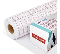 Lya Vinyl Pellicola di trasferimento plotter per plotter in vinile, 30.5x919 cm, pellicola di trasferimento plotter for Cricut, Silhouette Cameo, Cricut, bicchieri, finestre e adesivi