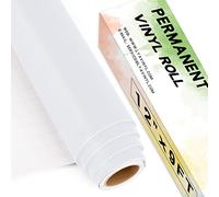 Lya Vinyl Rotolo di vinile permanente bianco opaco, 30.5x2.7 m, autoadesivo in vinile per Cricut, Silhouette Cameo, adesivi per finestre, decorazioni per la casa