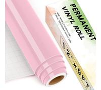 Lya Vinyl Rotolo di vinile permanente rosa chiaro, 30,5 x 2,7 m autoadesivo in vinile per Cricut, Silhouette Cameo, vinile rosa per decorazione di feste, adesivi per finestre, decorazioni per la casa