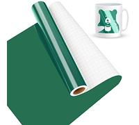 Lya Vinyl Vinilo adesivo 30,5 cm x 457,5 cm pellicola adesiva verde scuro, vinile verde scuro per La maggior parte delle macchine da taglio per Regali Fai Da Te, Tazza, Finestra, Ceramica, Plastica