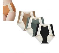 LYAART Mutandine con Pannello colorato per Il Sollevamento dell'anca, Slip Modellanti Senza Cuciture in Seta di Ghiaccio (XXL,A+3 Pieces)