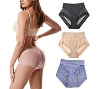 LYAART Slip Modellanti Senza Cuciture in Seta di Ghiaccio a Vita Alta, comode Mutandine di Seta di Ghiaccio, Mutandine Contenitive per Il Sollevamento dell'anca da Donna (XXL,B+3 Pieces)
