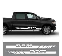 LYABYT Pick-up Door Side Gonna Adesivi Truck Decal Car Vinyl Decor Decal Accessori Tuning Automatico, per Dodge RAM 1500 2500 3500 Rebel