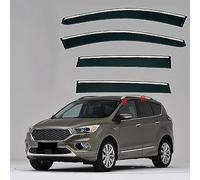 LYangr Deflettori d'Aria Antiturbo per Ford Kuga MK2-C520 2013-2019, Automobili deflettori d’Aria tettuccio Anteriore E Posteriore, Antivento, Antipioggia, Fume' Oscurati