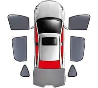 LYangr Tendine Parasole Auto per BMW 5 Series E60 2003-2009 Visiera Anteriore Posteriore Parabrezza Telaio Tenda Parasole Auto Finestrini,E/7pcs-wholecar