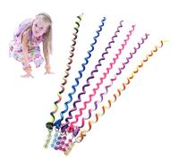 lyanny Avvolgimento in corda per capelli, nastro a treccia per capelli, Torsione in silicone Barrette Spiral Spin Capelli colorati, Nastro intrecciato multi elastico per capelli intrecciati arcobaleno