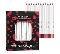 lyanny Matita per labbra, Matita per labbra - Matita per labbra opaca a 12 colori | Matita per labbra per scolpire le labbra, lucidalabbra opaco nudo impermeabile per donne e ragazze