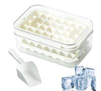 lyanny Stampo per cubetti di ghiaccio per freezer,Stampo in Trasparente Flessibile con Coperchio a Chiusura Facile,Ideale per Cucina e Frigorifero - Per cucina, freezer, famiglia, bevande, whiskey,