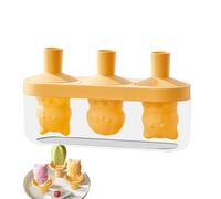 lyanny Stampo Per Ghiaccioli, Stampo In Silicone Antigoccia A Forma Di Gatto A 3 Cavità, Accessori Per Bambini Piccoli Frutta Camping Estivo