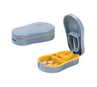 lyanny Tagliapillole | Organizer per Pillole contenente Tagli Multiuso | Organizer per farmaci Tagliapillole Rotondi ovali per Scuola, Lavoro, Campeggio, Viaggi d'Affari