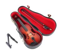 lyanny Violino in miniatura | accessorio fatto a mano in legno per portachiavi | Mini giocattolo per violino - per musicisti per appassionati di musica per gli amanti dell'arte, per feste e per la
