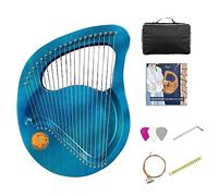 Lyar a 21/24 corde, arpa da pollice, forma di mango, corpo di xilofono in mogano impiallacciato, strumento di nicchia for principianti, arpa professionale facile da imparare, chiave for accordatura, c