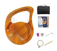 Lyar a 21/24 corde, arpa da pollice, forma di mango, corpo di xilofono in mogano impiallacciato, strumento di nicchia for principianti, arpa professionale facile da imparare, chiave for accordatura, c