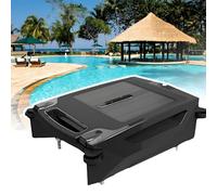 LYAYYDS Skimmer per Foglie da Piscina Alimentato ad energia Solare, pulitore Automatico per Piscina Solare, aspirapolvere Automatico per Piscina con Uscita Automatica e Rotazione Automatica