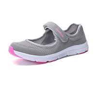 LYBANG Donne Comode Lavoro Infermiera Scarpe Antiscivolo Regolabile Traspirante Camminare Cuscino Fitness Cura del Tempo Libero Ortopedico Scarpe da Ballo Leggeri Nordic Walking Scarpe 35-42EU