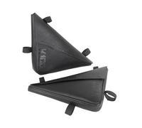 LYBH Borsa Da Manubrio Per Moto, Per B&MW K100 K75, Borsa Laterale Triangolare Smussata, Borse Laterali Da Sella, Borse Laterali Da Portapacchi In Pelle - Moto accessori(NERO 2)
