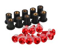 LYBH Bulloni Dadi Kit di Viti per Parabrezza per Moto, Elementi di Fissaggio, Bulloni E Clip per B&MW S1000RR S 1000 RR S1000 RR 2010-2014, Dadi per Bulloni Viti Clip(Rosso)