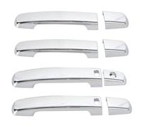 LYBH Coprimaniglia Esterna Per Auto Per Nissan Per Quest 2004-2009 Per Qashqai 2007-2011, Cromata, Per Serratura Smart Ricambio Protezione Maniglia Portiera