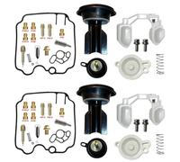 LYBH di Riparazione carburatore Riparazione Carburatore Motocicletta per Ducati Monster 600/750/900 Kit Riparazione Carburatore Galleggiante Aircut Diaframma Assy Rebuild Parts(Nero 1)
