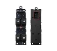 LYBH Interruttore Alzacristalli Auto A 9 Pin per VW per Golf, per Bora per Passat Pulsante di Comando Principale Elettrico Principale Comando Alzacristalli(Blocco Bambini)