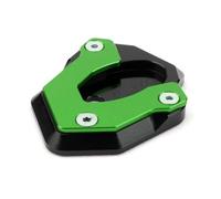 LYBH Moto Cavalletto Piede Cavalletto Laterale Estensione Pad Piastra di Supporto Ingrandire Il Supporto per Kawasaki ZX-6R ZX-10R ZX6R ZX10R ZX 6R Ingranditore del cavalletto(Verde,XXL)