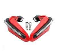 LYBH Moto Paramani Shield Protezione Paramani Manubrio Moto Scudo Antivento con Luce per Aprilia Pegaso 650 SXV SR 150 RSV RSV4 Mano Manubrio Paramani(Rosso)