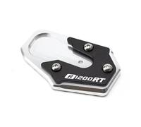 LYBH Piastra Cavalletto Laterale Per BMW R1200RT R1250RT 2014-2020 Supporto Di Estensione Appoggio Per Cavalletto Allargato Cavalletti Cuscino(Argento1)