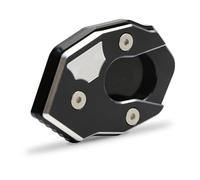LYBH Piastra Di Estensione Cavalletto Laterale Per Moto Per Kawasaki Z300 Tutti Gli Anni Piastra Di Supporto Del Cavalletto Laterale Allargata Cavalletti Cuscino(NERO)