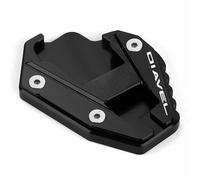 LYBH Supporto Per Cavalletto Laterale Moto Per Ducati Diavel1260 Diavel1260S Piedino Di Appoggio Laterale, Piastra Di Supporto Per Estensione Cavalletti Cuscino(Nero3)