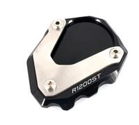 LYBH Supporto Per Cavalletto Laterale Per BMW R1200ST 2003-2007 Piastra Di Supporto Per Cavalletto Laterale, Estensione, Appoggio Antiscivolo Cavalletti Cuscino(NERO)