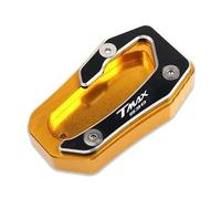 LYBH Supporto Per Cavalletto Laterale Per Moto Per TMAX530 T-MAX 530 SX DX 2017-2023 Piastra Di Supporto Estensione Allargato Cavalletti Cuscino(Oro)