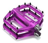 LYCAON Pedali per Bicicletta, Pedale per Bici Antiscivolo in Lega di alluminio CNC, CR-MO & Cuscinetti Pedali per BMX MTB 9/16 Pollici