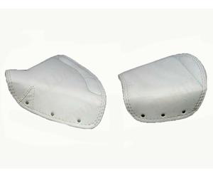 Lycett Bianco Similpelle Anteriore e Posteriore Sedile Cover Per Norton Ariel