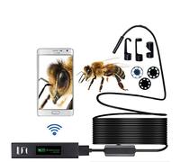Lychee WiFi Endoscopio Wireless Impermeabile IP68 Telecamera Ispezione, 8 LED Luminosità Regolabile, 2.0 Megapixel 1200P HD Full Snake Camera per Android e iOS iPhone/Windows/Mac/PC (10M)