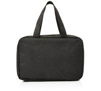 Lychico Beauty case da viaggio con gancio per appenderlo, impermeabile, organizer per cosmetici, per shampoo, balsamo, set di pennelli, accessori da viaggio, nero, Nero, Borsa da viaggio