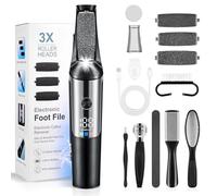 Lychico Lima elettrica per piedi, ricaricabile, per rimuovere calli e calli impermeabili, strumento professionale per pedicure, cura dei piedi per pelle morta e secca