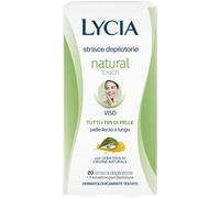 Lycia strisce viso depilatorie natural touch 10 strisce doppie