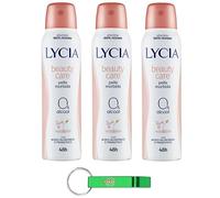 Lycia deodorante spray Beauty Care, deodorante 0% alcool - deodorante 150 ml + portachiavi Beni Culinari