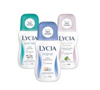 Lycia, Deodoranti Roll On, Pure Talc con Antibatterico + Original con Microspugne Effetto Asciutto + Sensitive Me and You, Senza Sali di Alluminio e Senza Alcool. Efficacia fino a 48H, 50 mlx3