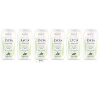Lycia Detergente Intimo Formula Fresca con estratto di menta, pH 4.5, rinfrescante 200 ml, confezione da 6 + Italy shop portachiavi gratuito