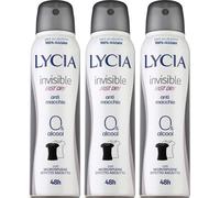 Lycia Invisible Deodorante Spray Fast Dry 0% Alcool 3x150 ml Deodorant